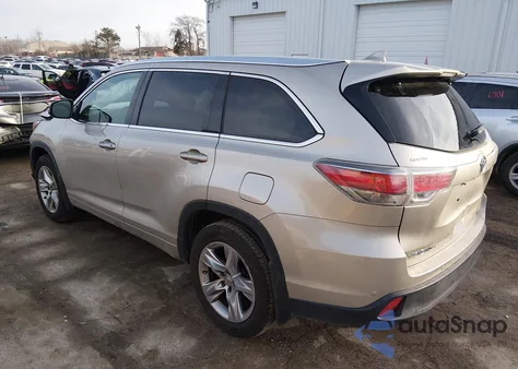 2015 Toyota Highlander Limited V6 from USA, damaged, VIN 5TDDKRFH0FS154145